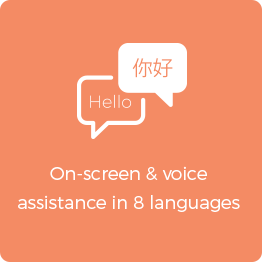 on-screen voice