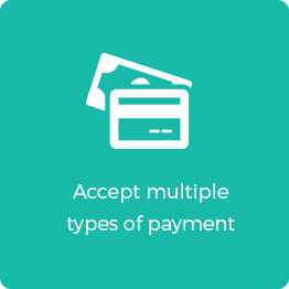 accept multiple types of payment